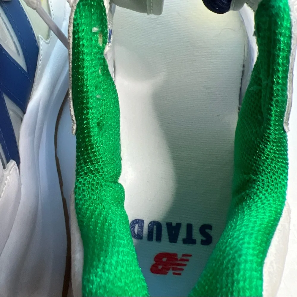STAUD x New Balance 57/40 Sneakers Mens 6 White Blue Quartz Colored Laces New - Picture 15 of 16